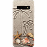 Husa silicon personalizata pentru Samsung Galaxy S10 Plus, Beach Sand