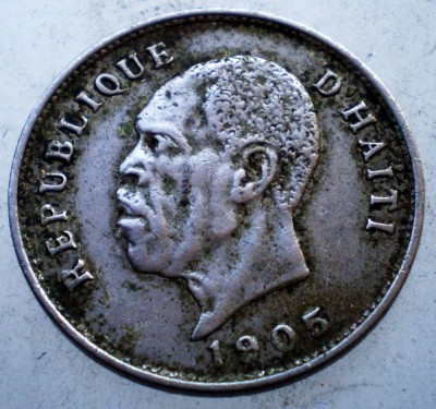 F.231 HAITI Pierre Nord Alexis 5 CENTIMES 1905 foto