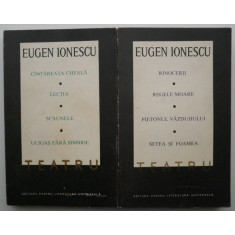 Teatru. Cantareata cheala. Lectia. Scaunele. Ucigas fara simbrie. Rinocerii. Regele moare. Setea si foamea (2 volume) &ndash; Eugen Ionescu