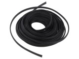 Trese poliester negru 5-10mm 10m