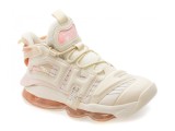 Pantofi sport NHOT albi, A358, din material textil