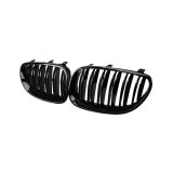 Cumpara ieftin Grile Capota BMW Seria 5 E60 E61 (2003-2010) Negru Lucios - Set 2 Bucati, RG Parts