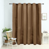 Gossi draperie opaca cu inele metalice, bej, 290 x 245 cm, catifea