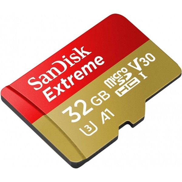 Card Memorie microSDXC SanDisk Extreme, 32Gb, Clasa 10 / UHS-1 U3 SDSQXAF-032G-GN6MN