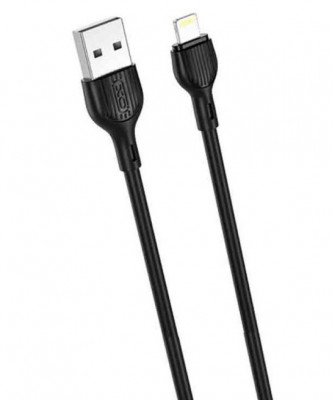 Cablu Iphone lightning - USB Negru 2m 2A XO-NB200-BK foto