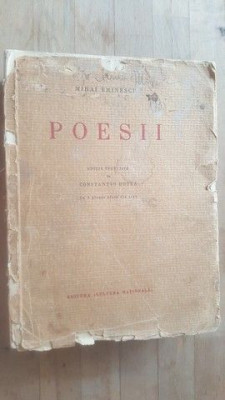 Poesii- Mihai Eminescu (edi&amp;amp;#355;ie &amp;amp;#238;ngrijit&amp;amp;#259; de Constantin Botez) 1933 foto