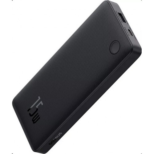 POWER BANK Baseus Airpow Lite, 10000mAh, 15W, 1 x USB; 2 x USB Type-C, total 3A (include cablu 30cm USB la USB Type-C), negru &quot;P10067500123-00&quot; (timbr