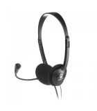 Casti cu Microfon NGS MS103, Diadema, Jack 3.5mm, Control Volum, PC Laptop, Negru