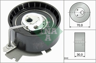 INA 531 0632 10 rola intinzator,curea distributie foto
