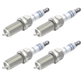 Cumpara ieftin Set 4 bujii scanteie Bosch pentru Hyundai Santa Fe, Infiniti FX, Kia Carnival, Magentis, Nissan 350Z, Maxima, Murano, Pathfinder, Primera, Toyota Aygo