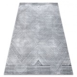 Covor Structural SIERRA G5012 țesute plate gri - geometric, caro, 120x170 cm