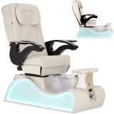 Fotoliu cosmetic electric cu masaj și hidromasaj pentru pedichiura picioarelor pentru salonul SPA Nerisa gri