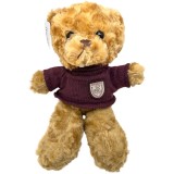 Urs de plus cu pulover maro 28 cm