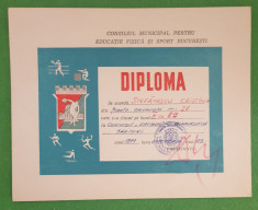 Diploma sportiva 1977 foto