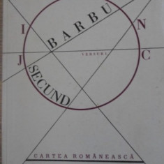 JOC SECUND. VERSURI. EDITIE BIBLIOFILA-ION BARBU