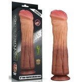 12&quot; Dual Layered Silicone Nature Cock Realistic Dildo [ 30 x 7,5 cm ]#