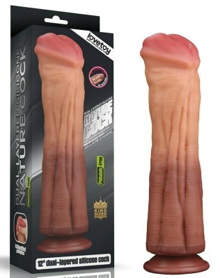 12&amp;quot; Dual Layered Silicone Nature Cock Realistic Dildo [ 30 x 7,5 cm ]# foto