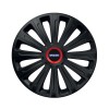 Set 4 capace roti Negre Cu Inel Rosu Trend R14 Compatibil Cu Volvo, Autohelix MSA