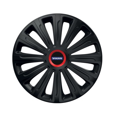 Set 4 capace roti Negre Cu Inel Rosu Trend R14 Compatibil Cu Volvo foto