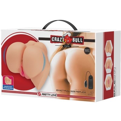 Mastubator realist dublu anus si vagin cu vibratii Crazy Bull Emilia foto