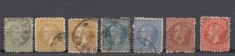 ROMANIA 1876 LP 39 CAROL I EMISIUNEA I BUCURESTI SERIE CU VARIETATE STAMPILATA foto