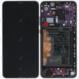 Huawei Mate 30 (TAS-L09 TAS-L29) Capac frontal modul display + LCD + digitizer + baterie violet cosmic 02353EEK