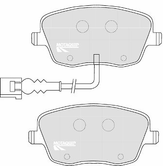 MOTAQUIP LVXL1099 set placute frana,frana disc foto