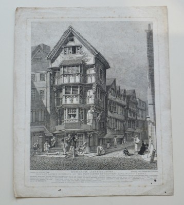 John Thomas Smith &amp;quot;Vedere din Londra&amp;quot; gravura veche 1812 foto