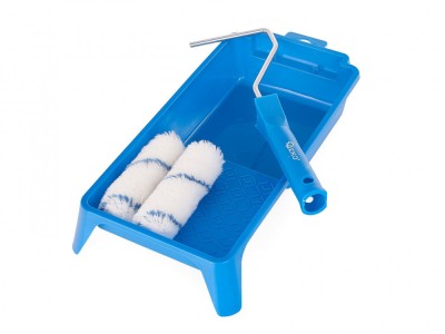 Set trafalet cu tava pentru vopsit, 4 elemente, Geko G66352 foto