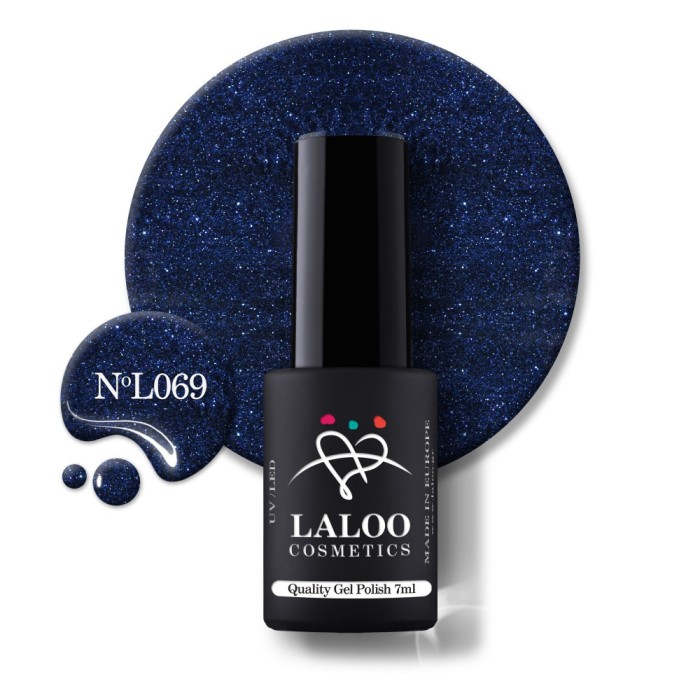 069 Shimmering MidnLight Blue | Laloo gel polish 7ml