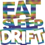 Cumpara ieftin Sticker Eat Sleep Drift