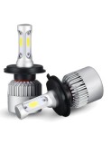 Set 2 leduri H4 Hi-Low COB Canbus, 72W, 8000 Lm, 12V - 24V 6000k