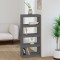vidaXL Bibliotecă/Separator cameră gri, 60x30x135,5 cm, lemn masiv pin 808170