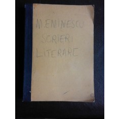 Scrieri literare - M. Eminescu comentate de D. Murarasu editia II-a