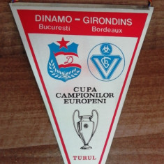M3 C7 - Tematica sport fotbal - Dinamo Bucuresti - Girondins Bordeaux 7 nov 1984