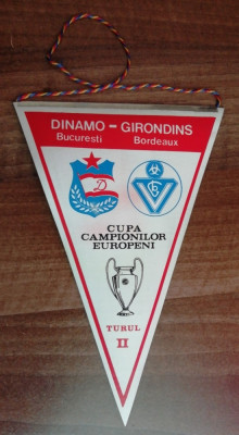 M3 C7 - Tematica sport fotbal - Dinamo Bucuresti - Girondins Bordeaux 7 nov 1984 foto