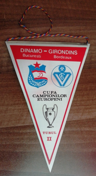 M3 C7 - Tematica sport fotbal - Dinamo Bucuresti - Girondins Bordeaux 7 nov 1984