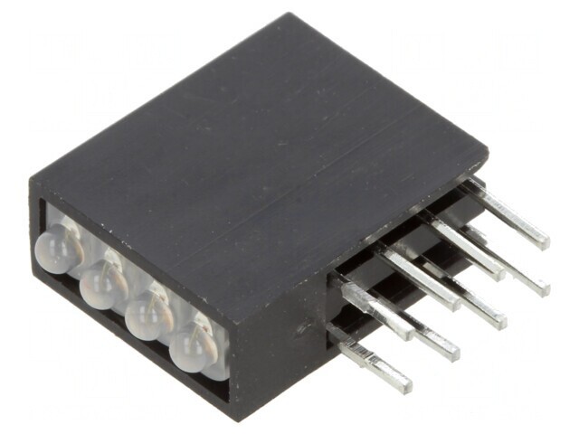 LED 1.8mm Roșu/Verde 4 Diode 20mA 50&deg;