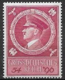 Timbru Germania Al Treilea Reich 1944 Aniversare Adolf Hitler 54+96 Pf Neștampilat - A007