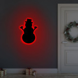 Cumpara ieftin Lampa de perete Snowman 2, Neon Graph, 25x30 cm, rosu
