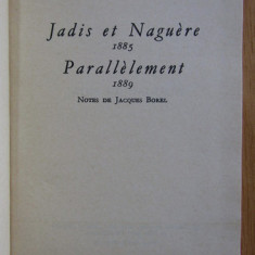 Paul Verlaine - Jadis et Naguere, Parallelement