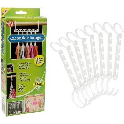 Set 8 accesorii pentru 40 umerase,Wonder Hanger foto