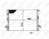 NRF 53820 Radiator, racire motor