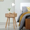 VidaXL Noptiere din lemn masiv de pin 2 buc, 40 x 30 x 61 cm, maro 244742