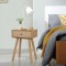 vidaXL Noptiere din lemn masiv de pin 2 buc, 40 x 30 x 61 cm, maro 244742