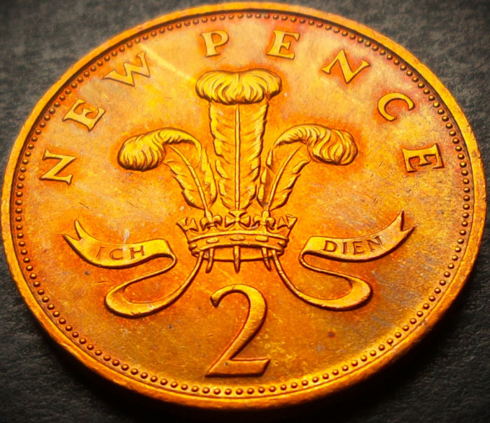 Moneda 2 (TW0) NEW PENCE- ANGLIA / MAREA BRITANIE, anul 1978 * cod 4043