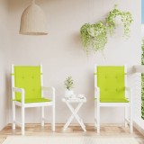 VidaXL Perne cu spătar mic, 2 buc. verde 100x50x3 cm textil oxford