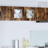 vidaXL Dulap de bucătărie cu raft 2 pcs Stejar fumuriu 40 x 31 x 40 cm 885196