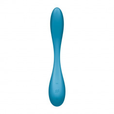 G-Spot Flex 5+ - Vibrator punct G, albastru, 19.6 cm