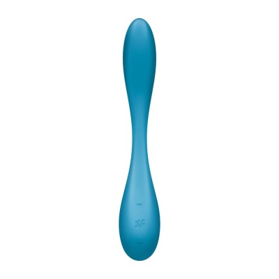 G-Spot Flex 5+ - Vibrator punct G, albastru, 19.6 cm foto